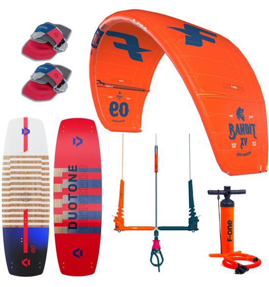 F One Bandit M Duotone Gonzales Kitesurf Complete Package