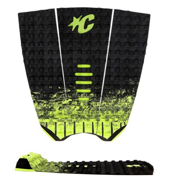 Creatures of Leisure Mick Fanning Black Fade Lime traction pad