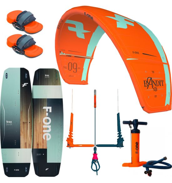 F-One Bandit 7m + F-One Trax 2023 kitesurf complete package