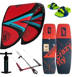 Naish Pivot 9m + Crazyfly Acton 2023 kitesurf complete package