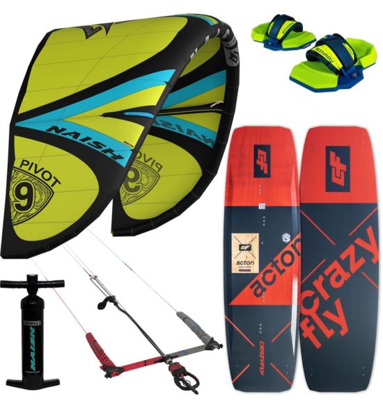 Naish Pivot + Crazyfly Acton 2023 kitesurf complete package